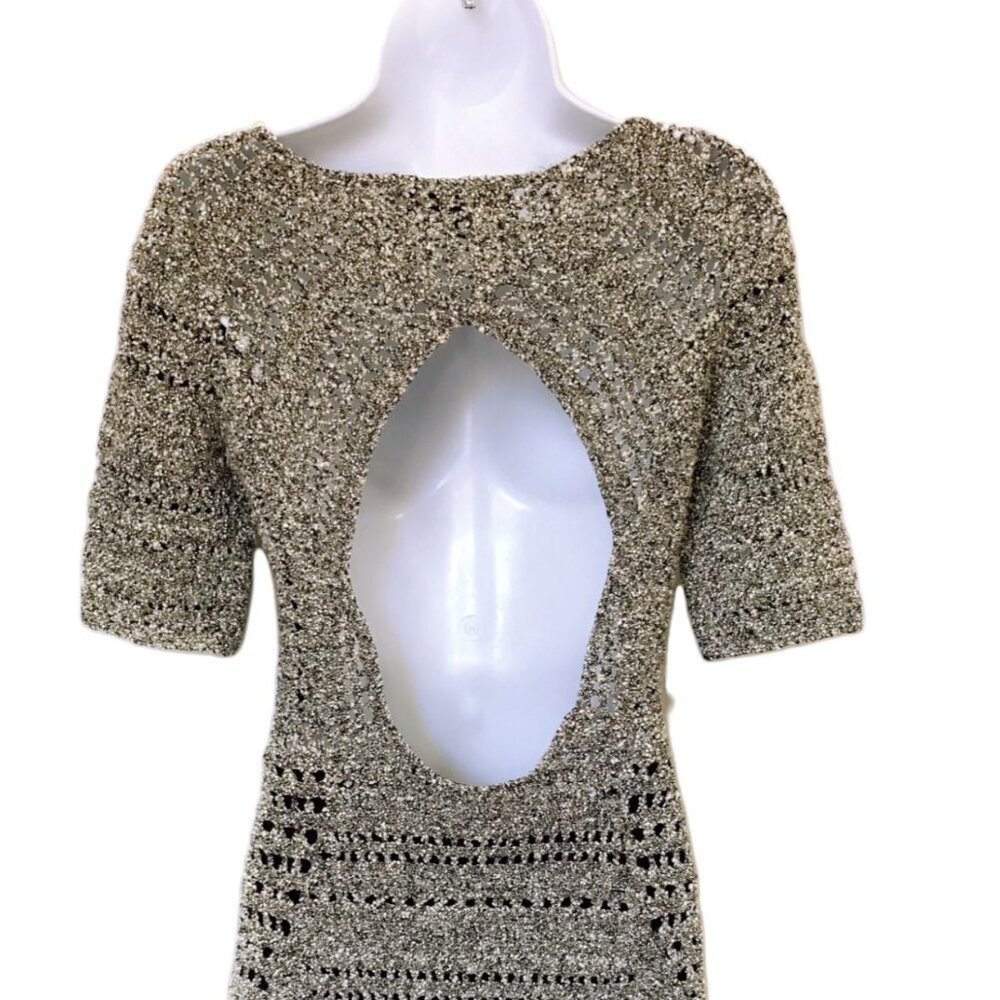 Rag & Bone Hart Knit Dress with Cutout Back Size S marked gray - Picture 5 of 9